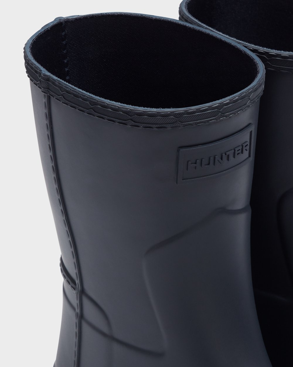 Women Hunter Refined Stitch Detail | Short Rain Boots Navy | NZ-60472-YSPB